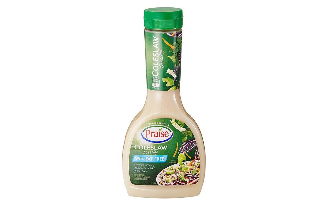Praise Coleslaw Dressing 99% Fat Free    Plastic Bottle  330 millilitre